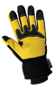 SG7200INT-9(L) - Large (9) Black/Gold Insulated Premium Deerskin Leather Gloves