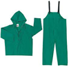 3882-L - Large Kelly Green 2-Piece Rainsuit includes Jacket with Zipper Front and Bib Pants
