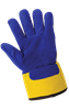 2805-8(M) - Medium (8) Yellow/Blue Premium Insulated Split Cowhide Leather Palm Gloves
