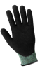 CR677-8(M) - Medium (8) Green/Black Performance Cut Resistant Dipped Gloves