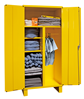 3501-HDL-50 - 36 in. x 24 in. x 78 in. Yellow 5-Shelves Flush-Door Style Spill Control Cabinet