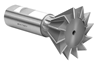 905045M42T - 1/2 in. x 45 deg. M42 Cobalt Dovetail Milling Cutter - TiN Coated/Straight Tooth