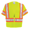 GLO-12LED-XL - X-Large Hi-Vis Yellow/Green Lightweight Mesh Safety LED Vest
