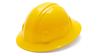 HP26130 - Yellow 6-Point Ratchet Suspension Full Brim Hard Hat (12/Box, 24/Case)