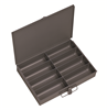 213-95 - 13-3/8 in. x 9-1/4 in. x 2 in. Gray Steel Compartment Box with 8 Small Openings (6/Pk)