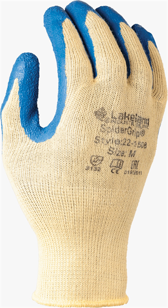 22-1508-XL - X-Large Yellow/Blue 13 Gauge Lightweight Kevlar Knit Glove