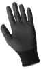 PUP-27-9(L) - Large (9) Black Poly Performance Coated Gloves