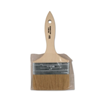 L1500 4 - 4 in. White Bristle Wood Handle Paint Brush