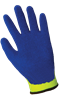 300NBE-7(S) - Small (7) Hi-Vis Yellow/Green with Blue Etched Rubber Dipped Gloves
