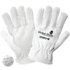 3200G-6(XS) - X-Small (6) White Premium Goatskin Leather Driver Style Gloves