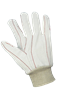 C18C - Large (9) 18 oz Bleached White Cotton Corded Gloves