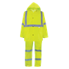 GLO-8000-M - Medium 3-Piece Hi-Vis Yellow/Green Rain Suit