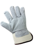 2250DP-9(L) - Large (9) Beige/Gray Split Cowhide Leather Double Palm Gloves