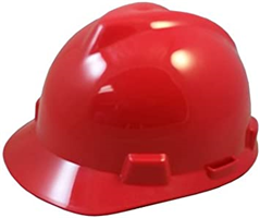 463947 - Red V-Gard Slotted Protective Hard Hat