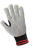 K500LF-10(XL) - X-Large (10) Black and White Cut Resistant Leather Palm Gloves