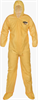C1B414Y-LG - Large Yellow ChemMax 1 Coverall Hood & Boots Bound Seam (25 per Case) 