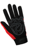 SG9000-8(M) - Medium (8) Red/Black Spandex/Synthetic Leather Work Gloves