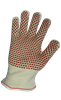 4195NB2-9(L) - Large (9) Natural/Red Nitrile Block Pattern Hot Mill Gloves