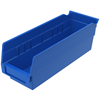 30120BLUE - 11-5/8 x 4-1/8 x 4 Inch Blue Shelf Bins (24/Carton)