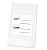 57-30 - 9 in. x 12 in. 4 Mil Parts/Quantity Zipper Bag with Hang Hole & Write-on® Area