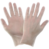 505PF-S - Small Clear Powder-Free Vinyl Disposable Gloves