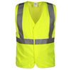 V8A0112VL-LG - Large Hi-Vis Lime Yellow FR/ARC Solid Modacrylic Vest
