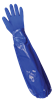 8690-9(L) - Large (9) Blue Shoulder Length Triple Dipped PVC Gloves