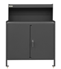 3000RSLF-95 - 36-1/8 in. x 24-1/4 in. x 47-5/16 in. Gray 2-Shelf Stationary Workstation with Risers
