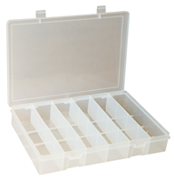 Durham Compartment Box,24 Compartments,Clear LP24-CLEAR