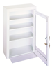 518-43-PD - 18 in. x 8 in. x 27 in. White 3-Shelf Plexiglass Medicine Cabinet