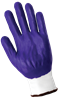 500-9(L) - Large (9) White/Purple Air-Injected Foam Nitrile Dipped Gloves