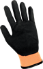 510MFV-9(L) - Large (9) Hi-Vis Orange/Black Nitrile Palm Dipped Gloves