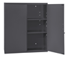 061-95-ADJFS - 26-5/8 in. x 11-7/8 in. x 30 in. Gray Wall Mounted 3-Shelves Storage Cabinet