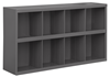 393-95 - 33-7/8 in. x 8-1/2 in. x 19-3/4 in. Gray Bins Cabinet with 8 Openings