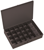 109-95 - 18 in. x 3 in. x 12 in. Gray Large Steel Compartment Box with 21 Openings