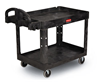 4520-88BLACK - 500 lb. Capacity Black Rubbermaid HD Utility Cart