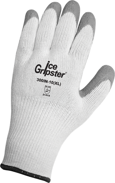 300IN-9(L) - Large (9) White/Gray Rubber Dipped Low Temperature Gloves