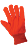 C18OCPB - Large (9) Orange Corded Cotton Gloves with TPU Impact Protection