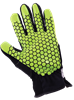 SG8600-7(S) - Small (7) Black with Hi-Vis Yellow/Green Silicone Palm Drivers Gloves