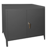3000-95 - 36-1/64 in. x 24-17/64 in. x 33-5/8 in. Gray 2-Shelf Table High Storage Cabinet