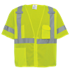 GLO-011-L - Large Hi-Vis Yellow/Green Mesh Polyester Short Sleeved Safety Vest