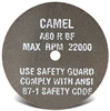 CGW 35500 - 3 in. x 1/32 in. x 1/4 in. Type 1 60 Grit Aluminum Oxide Abrasive Cutoff Wheel