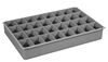 124-95-32-IND - Gray Polypropylene 32 Compartment Insert
