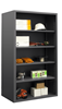 5007-4S-95 - 48 in. x 18 in. x 72 in. Gray 4-Shelf Enclosed Shelving Cabinet