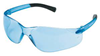 BK213 - Small Light Blue Black Temple Scratch Resistance BearKat Safety Glasses