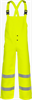 ABPU10LYZ-LG - Large Lime/Yellow Flame Resistant/ARC Poly Bib Pant with Leg Zipper