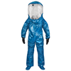 INT640WB-XL - X-Large Blue Front Entry Wide View Face Shield Level A Suit