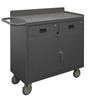 2213A-LU-95 - 18-1/4 in. x 42-1/8 in. x 36-3/8 in. Gray Adjustable-Shelves Locking Mobile Bench Cabinet 