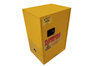1012M-50 - 23 in. x 18 in. x 35 in. Yellow 12 Gallon Manual 1-Door Manual Close Flammable Storage Cabinet 