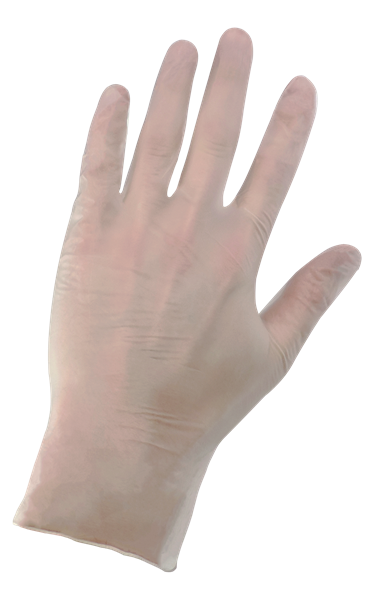505PF-L - Large Clear Powder-Free Vinyl Disposable Gloves